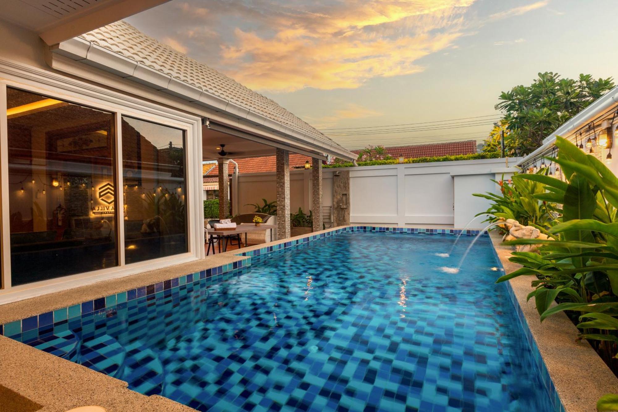 Pattaya Private Villa - Pool,Sauna,Snooker,Bbq Εξωτερικό φωτογραφία
